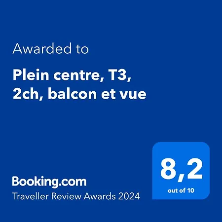 Plein Centre, T3, 2ch, Balcon Et Vue Apartment Meze